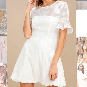 Lulu’s White dress - never worn with tags!